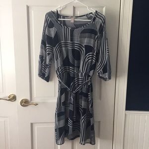 Navy banana republic dress